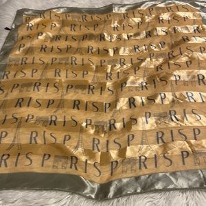J.Mico Sanco Scarf 36”by 36” with Paris writing color please see photos